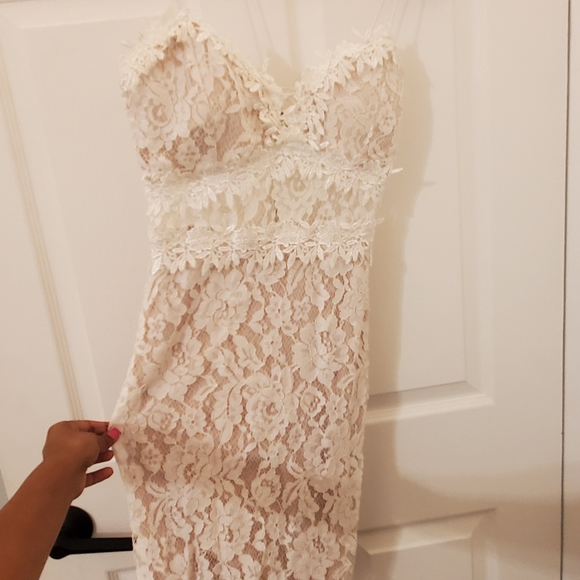 Forever 21 White Lace Dress - Picture 3 of 4